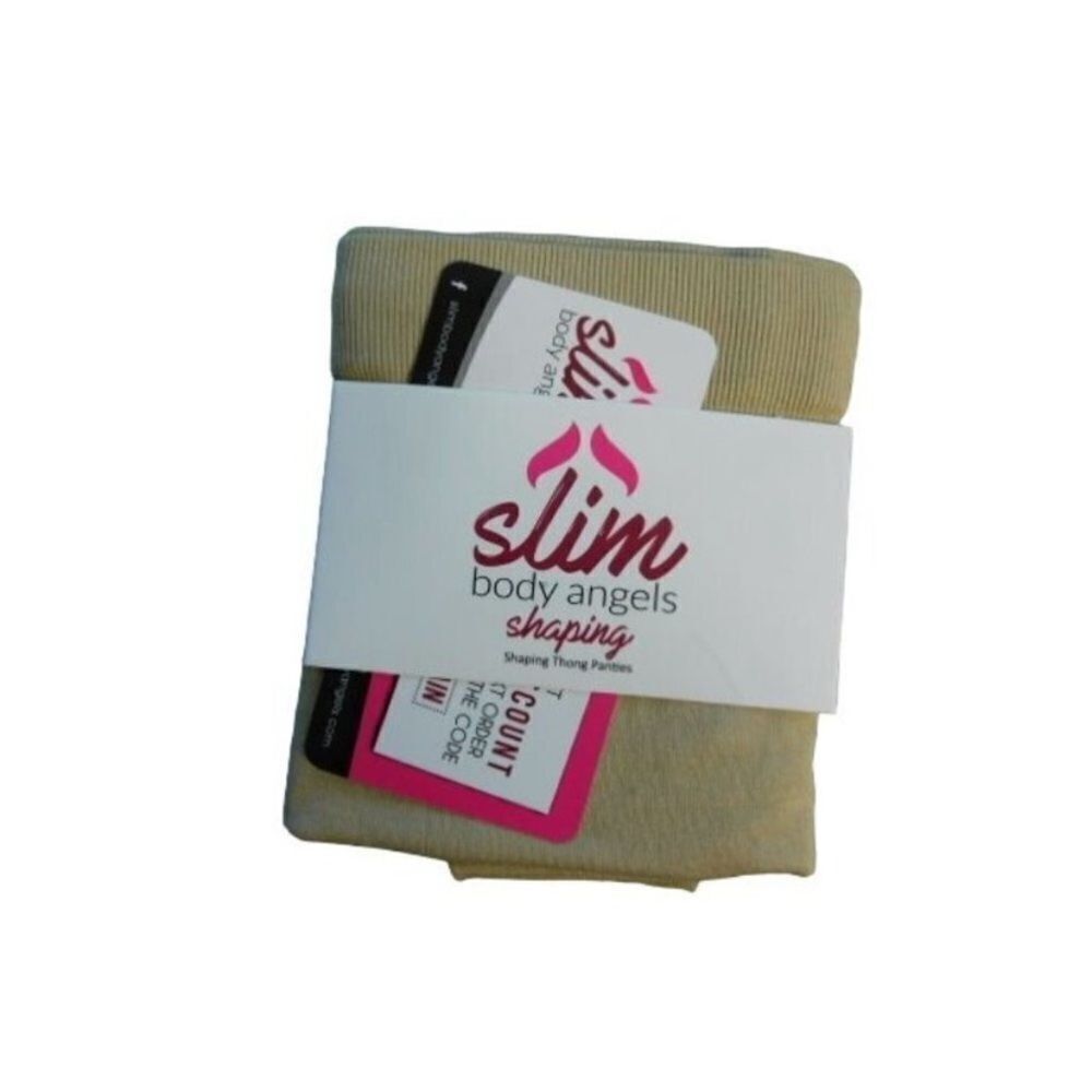 Slim Body Angels Size 3XL Plus Size High Waisted Shaper Panties Beige NEW - Picture 6 of 6